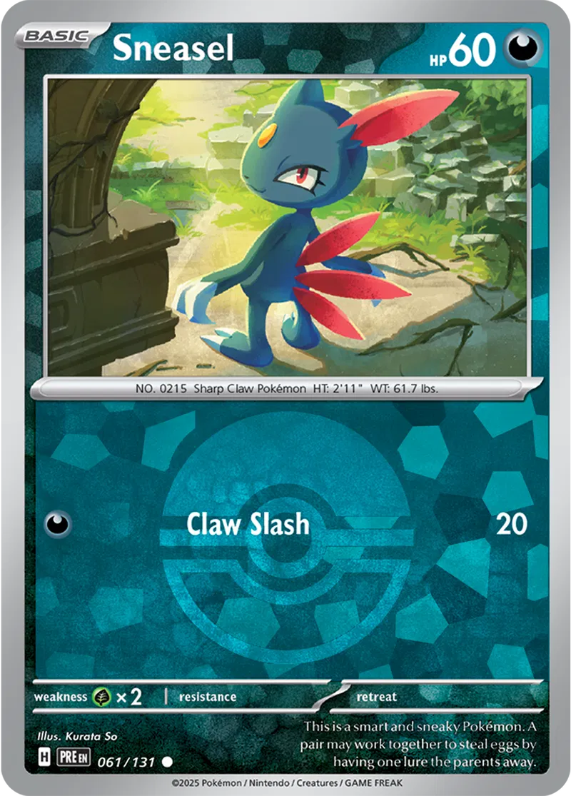 Sneasel Poke ball Holo